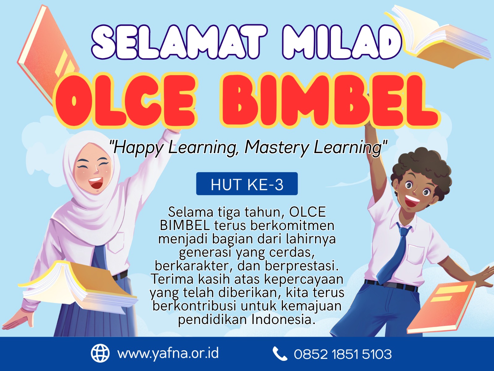 Milad ke-3 OLCE BIMBEL: Komitmen untuk Pendidikan Berkualitas